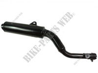 Exhaust, black chomed Marving muffler for Honda XL600LM and XL600RM